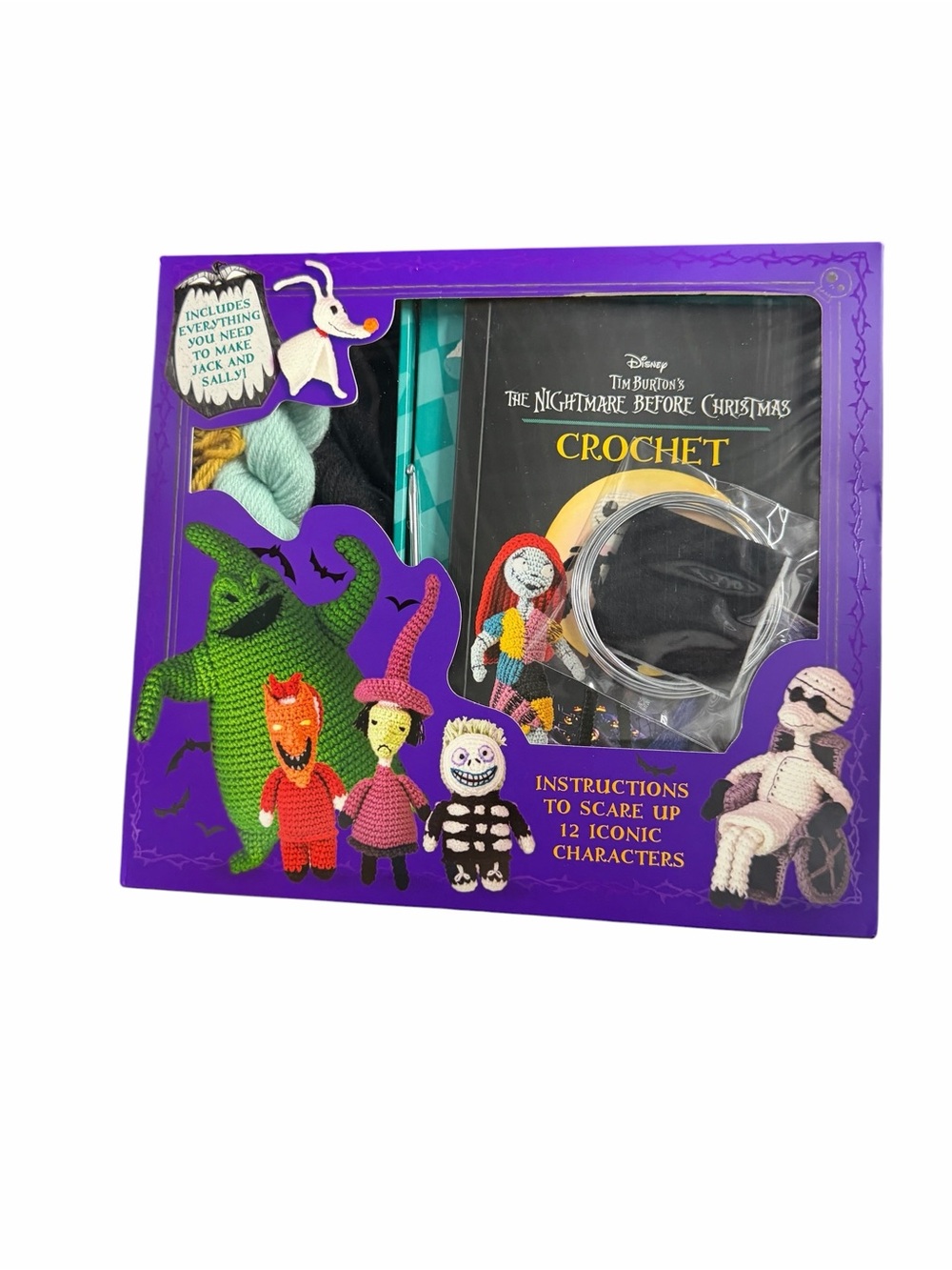 The Nightmare Before Christmas Crochet Kit - Purple Box